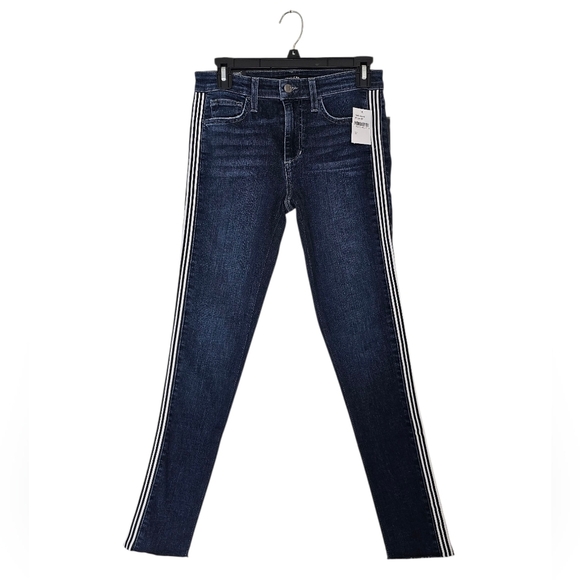 Joe's Jeans Denim - Joe's Jeans Flawless Skinny Ankle High Rise Racer Stripes Blue Jeans 27 NWT